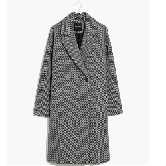 Madewell Averdon Coat in Herringbone Insuluxe Fabric - Picture 5 of 9